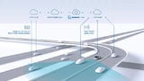 Bosch verwendet Radarsensor für automatisierte Fahrzeuge.