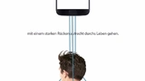 Analyse des Rückens durch das Smart-Textile mit drei Sensoren und Übertragung der Daten an die App