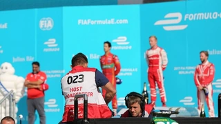 Doppelerfolg für Mahindra Racing beim Rennen am Samstag, mit Platz 1 und 3, di Grassi auf Platz 2