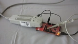 Bild 3: Typische Kontaktierung der Sonde mit einem Mikrocontrollerboard. 