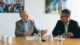 Im Gespräch: Prof. Lorenz und Gerhard Stelzer