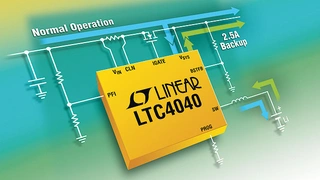 Der LTC4040 lässt sich zum Power Management für Backup-Stromversorgungen verwenden