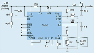 4,5-V-Backup-Versorgung mit PFI-Schwelle bei 4,22 V
