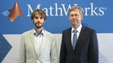 Dr. Hans Martin Ritt (rechts) im Interview mit DESIGN&ELEKTRONIK zur Matlab Expo 2017. 