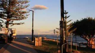 EnBW-Ladelichtmast in Australien.