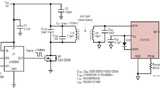 Bild 3. Der LTC4123 benötigt als WPT-Empfänger und Akku-Ladeschaltung nur wenige externe Bauteile. Um die Leistung von 30 mW zu übertragen  genügt eine einfache Sendeschaltung auf der Basis eines VCO.
