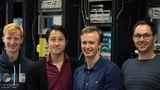 Das Forscherteam (v.l.): Arne Josten, Masafumi Ayata, Benedikt Bäuerle und Wolfgang Heni.