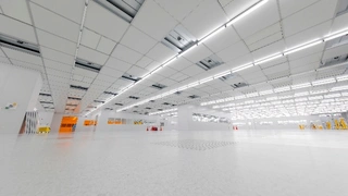 Reinraum im Inneren von Osrams LED-Chipfabrik in Kulim. 