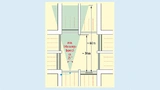 Anwendungsbeispiel Verkehrsüberwachung an einer Straßenkreuzung – mit über der Fahrbahn montiertem Radarsensor und einem Azimut-Erfassungsbereich von 25 °