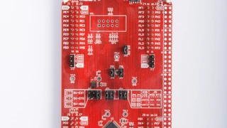Entwicklungskit (Oberseite) auf der Basis des MSP432E4
