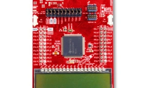 Entwicklungskit (Oberseite) auf der Basis des MSP432P4