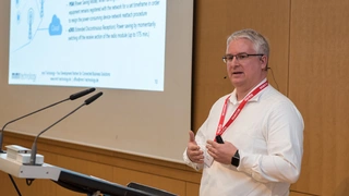 Wireless Congress 2017 - Lyn Matten, mm1 Technology, während seines Vortrages.