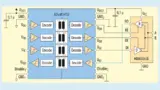 Bild 2. Signalisolierte 50-Mbit/s-RS-485-Lösung. Gezeigt ist ein vereinfachtes Diagramm, das heißt nicht alle Verbindungen sind dargestellt.