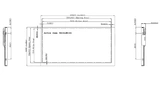 Bild 1: Abmessungen eines gängigen industriellen 7-Zoll- TFTs (Innolux G070Y2-L1).