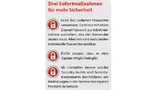 Sofortmaßnahmen