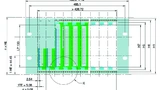 Bild 3. Die gesamte 19-Zoll-Systematik beruht auf dem virtuellen Raster von sogenannten HE (je 44,45 mm) und TE (je 5,08 mm).