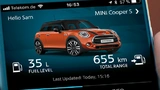 Ansicht MINI Connected App auf Smartphone