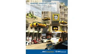 Platz 1 in der Kategorie "beste Grafik": EBV Automotive überzeugte die Leser mit dieser Anzeige.