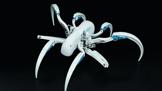 Der BionicWheelBot von Festo hat die Radlerspinne als Vorbild.