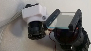 Augmented-Reality-Datenbrille als modulares System mit optionaler Kamera.