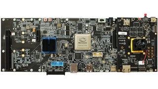 Erweiterungsmodul HiFive Unleashed Expansion Board von Microsemi mit Entwicklungsmodul HiFive Unleashed von SiFive bilden einen RISC-V-Linux-PC.  