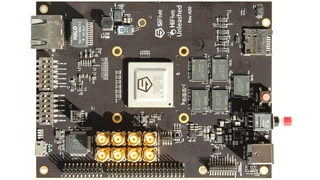Entwicklungsmodul HiFive Unleashed von SiFive, für den SoC Freedom U540 mit RISC-V-Prozessor.