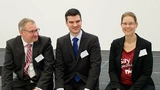 Die Gründungsdozenten des ZML: Prof. Dr. Wendelin Schramm, Prof. Dr.-Ing. Nicolaj Stache und Prof. Dr. Alexandra Reichenbach.