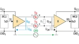 UCM in einer nicht-isolierten RS-485-Datenverbindung: UCM = UOC + GPD + UN