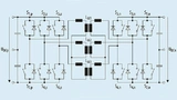 Prinzip-Schaltbild der dreiphasigen Dual-Active Bridge