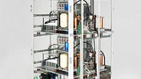 Der am Fraunhofer ISE entwickelte 100-kVA-Wechselrichter mit 15-kV-Transistoren auf SiC-Basis dient zur Einspeisung in das 10-kV-Mittelspannungsverteilnetz.