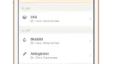 Screenshot aus der digitalen Patientenakte.