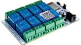 Das Relaismodul LinkNode R8 von LinkSprite Technologies nutzt den ESP32 für die Funkkommunikation.