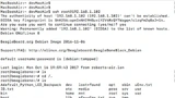Bild 3: SSH-Verbindung des BeagleBone Black mit eiem Apple MacBook Pro
