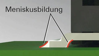 Die Meniskusbildung des Lotes ist ein Zeichen für eine stabile Lötverbindung