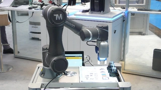 Omron hat eine strategische Partnerschaft mit dem taiwanesischen Cobot-Hersteller Techman Robot vereinbart und wird die Cobots der TM-Serie von Techman unter einem Cobranding-Logo über sein weltweites Vertriebsnetz vermarkten. Auf der Automatica war 
