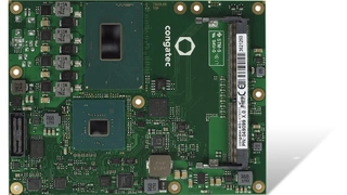 congatec nutzt für seine COM-Express-Type-6-Module der conga-TS370-Serie die  Intel-Xeon- und Core-Prozessoren der 8. Generation (Codename Coffee Lake H). Damit stehen den Modulen der 35 bis 45 W TDP-Klasse erstmals bis zu sechs Cores, 12 Threads und