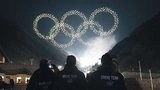  Generalprobe einer Drohnen-Show für die Eröffnungsfeier der Olympischen Winterspiele 2018