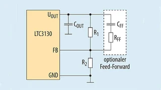 Die Ausgangsspannung des LTC3130 ist zwischen 1 V und 25 V einstellbar