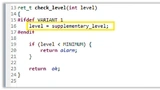  Code-Variante mit Fehler