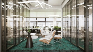 Büro im Continental-Werk in Kaunas, Litauen.