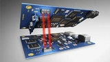 Zwei per Li-Fi gekoppelte Elektronikmodule