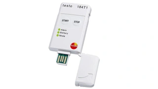 Testo 184 T1 Datenlogger für Temperaturmessungen.