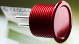 Piezo-Taster in rotem Eloxal für explosionsgefährdete Anwendungen