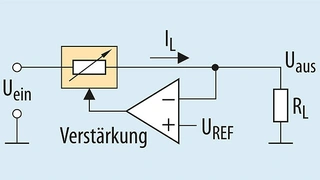 Schaltbild eines Linearreglers.