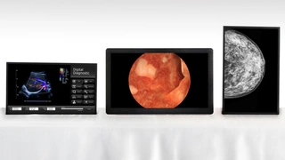 In der Medizintechnik werden hochauflösende Displays mit hohem Blickwinkel benötigt, damit z.B. eine Ultraschallaufnahme von einer Fachgruppe gleichzeitig betrachtet und bewertet werden kann. AU Optronics zeigt dafür 4K-Displays mit Diagonalen im Ber