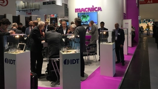 Macnica präsentierte sich 2016 während der electronica auf einem weitläufigen Stand allen Kunden zum Gedankenaustausch.