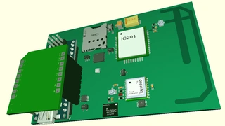 Über der Platine des Arduino Nano können weitere Module platziert werden.