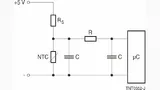 Bild 2. Bei zu hohen Temperaturen drosselt der NTC die Versorgungsspannung des Mikrocontrollers.