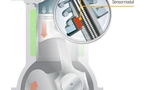 GMR-Sensor in der Ventilführung zur Ventiltriebmessung im befeu­erten Motor.