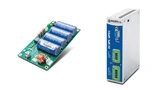 Das 135 mm × 79,5 mm messende Supercap-DC-USV-Modul aus der UPSIC-Serie dient zur Absicherung von kompakten Robotiksysteme oder von kompakten Embedded- Computersystemen.